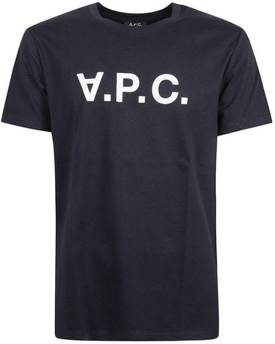 A.P.C. Upside Down Logo Regular T-shirt - Black