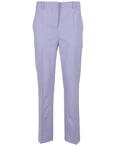 Moschino Tailored Cropped Trousers - Purple
