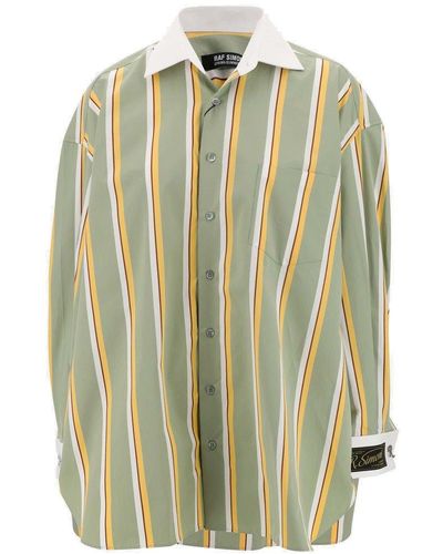 Raf Simons Drop Shouolder Striped Shirt - Multicolour