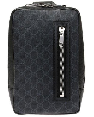 Gucci GG Supreme Crossbody Bag - Black