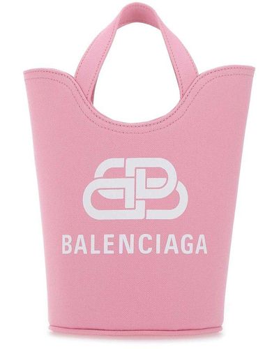 Balenciaga Wave Xs Tote Bag - Pink