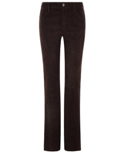 DROMe Button Detailed Flared Trousers - Black
