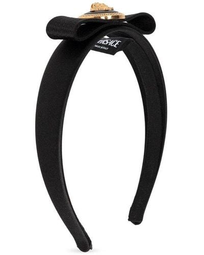 Versace Bow-detailed Headband - Black