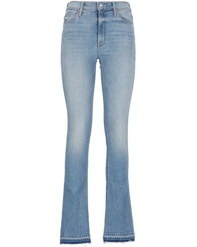 Mother High-waisted Flared Skinny Jeans - Blue