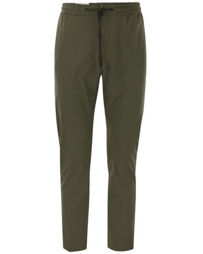 PT Torino Elastic Drawstring Waist Trousers - Green