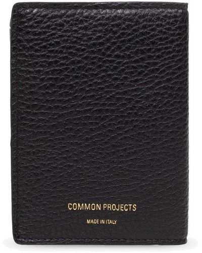 Common Projects Logo Embossed Bifold Cardholder - Black
