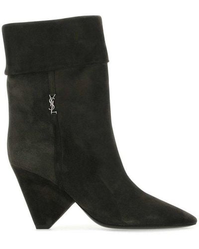 Saint Laurent Niki Ankle Boots - Black