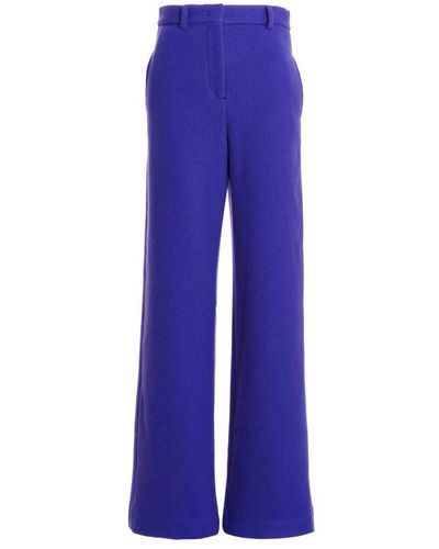 MSGM Wool Cloth Trousers - Blue