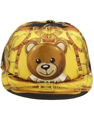 Moschino Teddy Printed Baseball Cap - Yellow