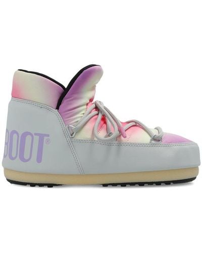 Moon Boot Icon Tie Dye Snow Boots - Purple