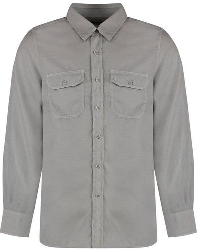 Tom Ford Flap Pocket Long-sleeved Shirt - Grey
