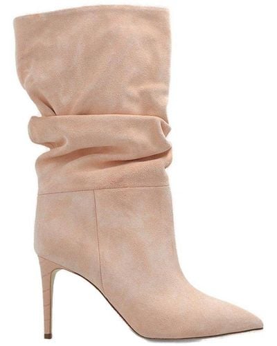 Paris Texas Slouchy Pointed Toe Boots - Brown