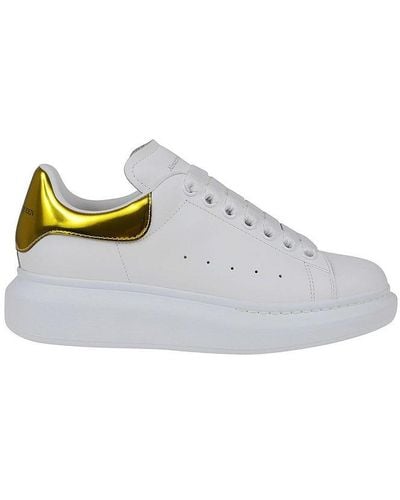 Alexander McQueen Metallic-detailed Low-top Sneakers - White