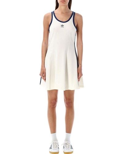 adidas Originals Sleeveless Tank Dress - White