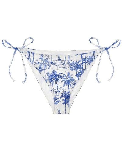 Mc2 Saint Barth Women's Miami Bikini Bottoms Blue