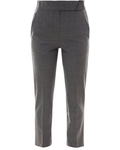 Ladies grey 2024 capri trousers