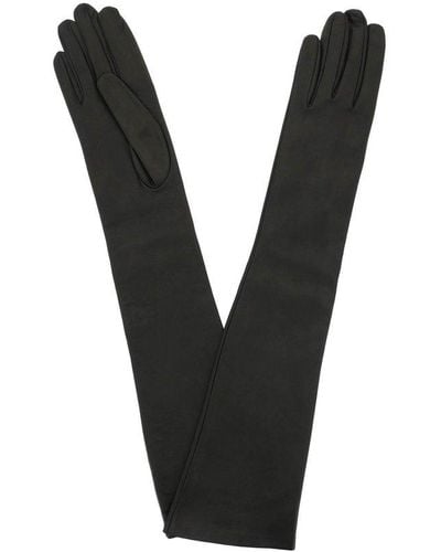 Dries Van Noten Leather Gloves - Black