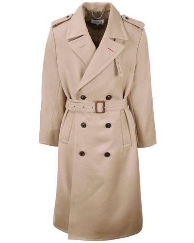 Maison Margiela Double-breasted Trench - Brown