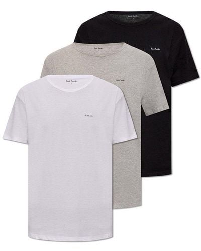 Paul Smith T-shirt Three-pack, - Black