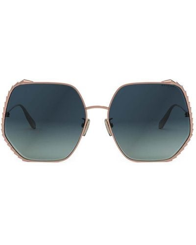 BVLGARI Geometric Frame Sunglasses - Blue