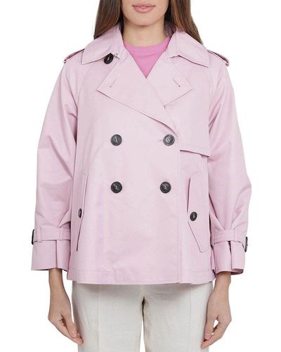 Weekend by Maxmara Falange Cotton Trench Coat - Pink