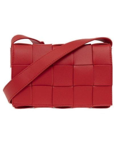 Bottega Veneta ‘Cassette Small’ Shoulder Bag - Red