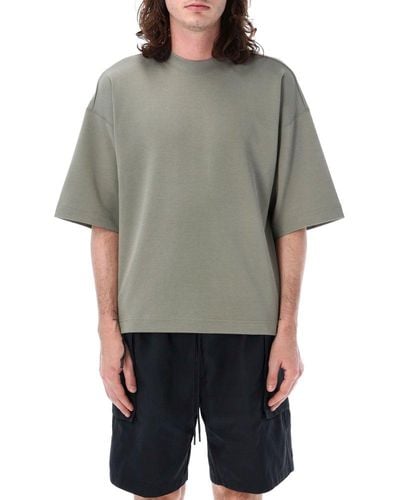 Nike Sportswear Tech Fleece Reimagined Short-sleeved Sweatshirt - Grey