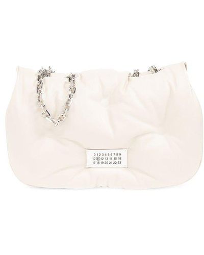 Maison Margiela 'glam Slam Medium' Shoulder Bag, - Natural