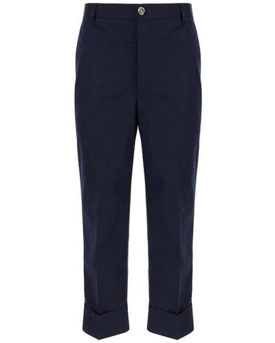 Thom Browne Straight-leg Tailored Pants - Blue
