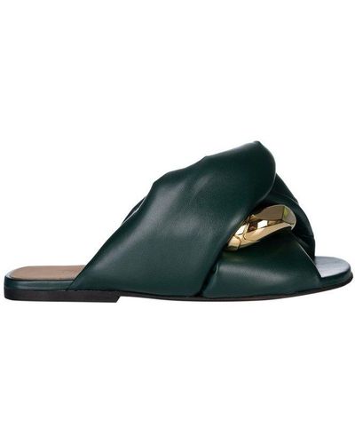 JW Anderson Chain-link Detailed Slides - Green