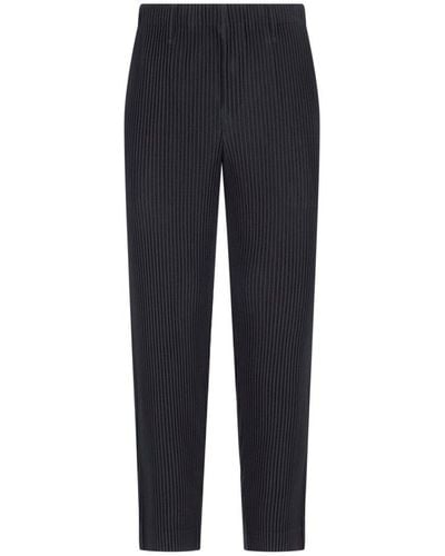 Homme Plissé Issey Miyake Pleated Trousers - Black