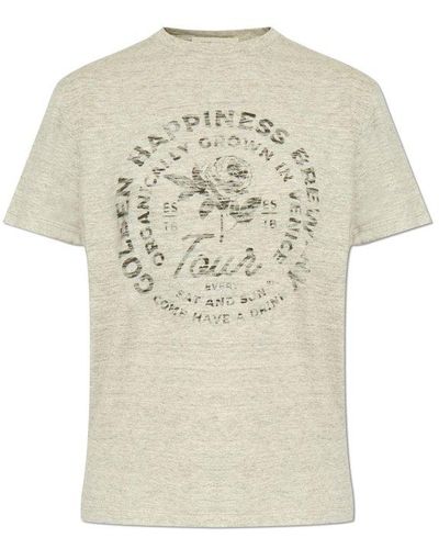 Golden Goose Graphic Printed Crewneck T-shirt - White