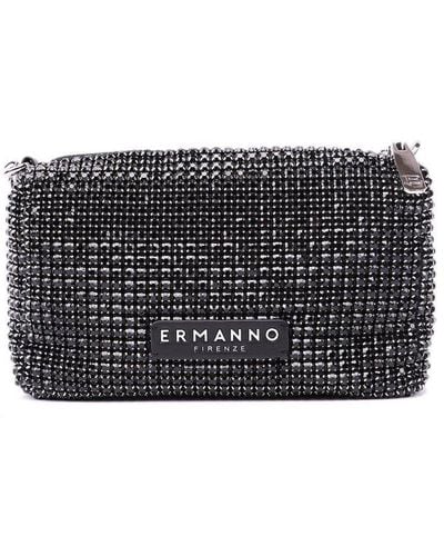 Ermanno Scervino Mandy Embellished Zipped Clutch Bag - Black