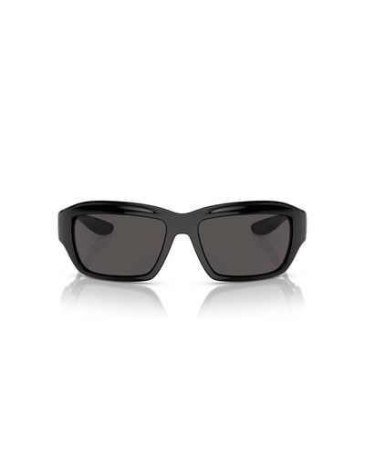 Dolce & Gabbana Wraparound Frame Sunglasses - Grey