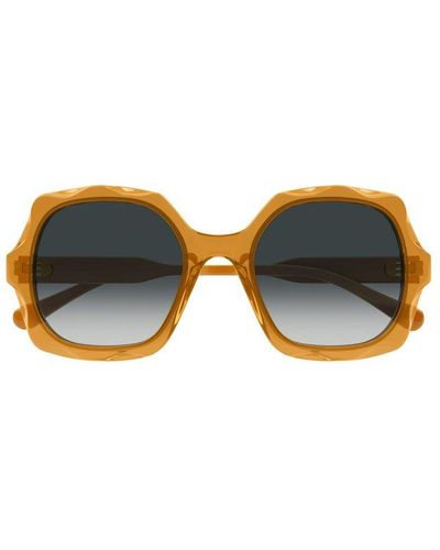 Chloé Oversized Square-frame Sunglasses - Orange