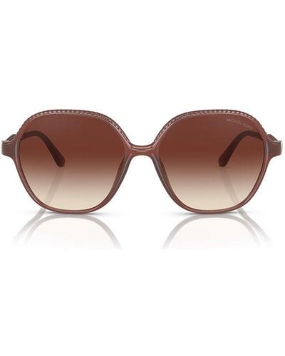 Michael Kors Square Frame Sunglasses - Brown