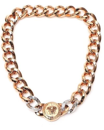 Versace Medusa Chain Necklace - Natural