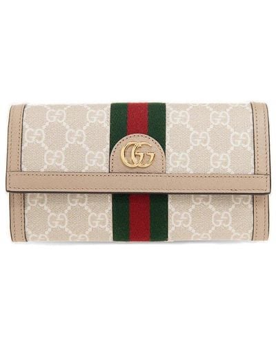 Gucci Ophidia GG Continental Wallet - Natural