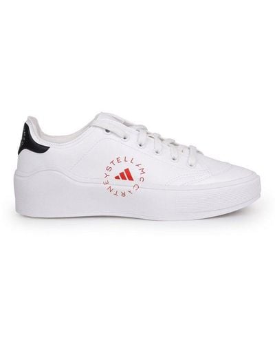 adidas By Stella McCartney Court Lace-up Sneakers - White