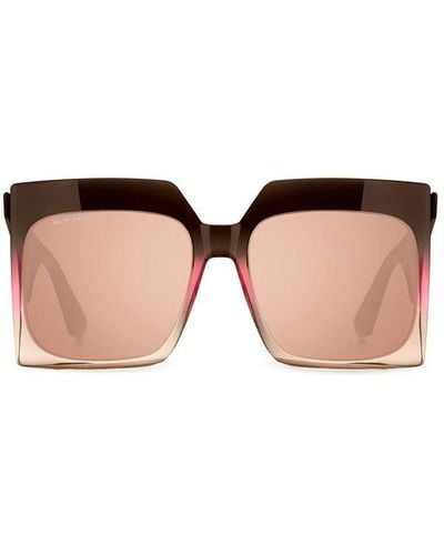 Etro Oversized-frame Sunglasses - Brown