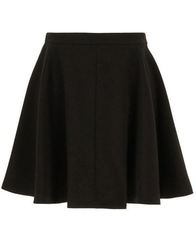 Ami Paris Paris High-waist Pleated Skirt - Black