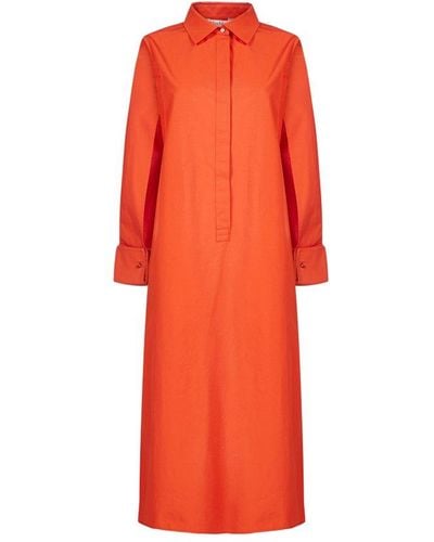 Max Mara Odile Maxi Shirt Dress - Orange