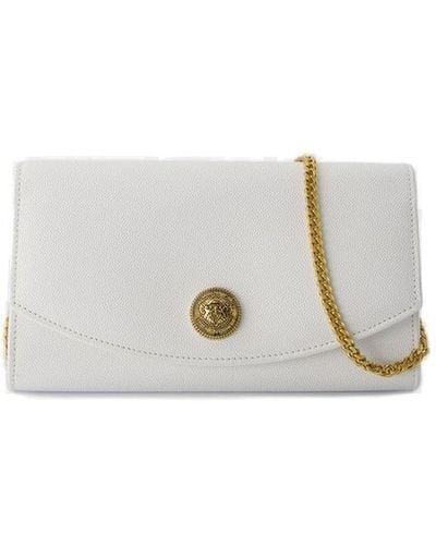Balmain Embleme Wallet On Chain - White