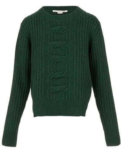 Stella McCartney Crewneck Knitted Sweater - Green