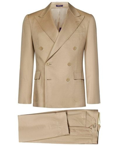 Polo Ralph Lauren Gregory Two-piece Tailored Suit - Natural