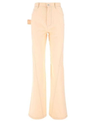 Bottega Veneta High-waist Paneled Jeans - Pink