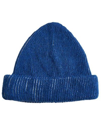 Roberto Collina Two-tone Knitted Beanie - Blue