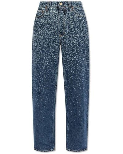 Eytys Benz High-waist Straight-leg Jeans - Blue