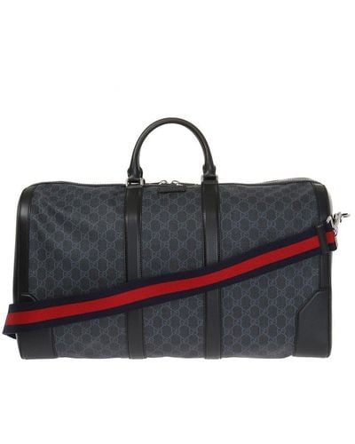 Gucci Holdall Monogram Duffel Bag - Black