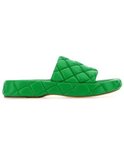 Bottega Veneta Padded Green Sandals